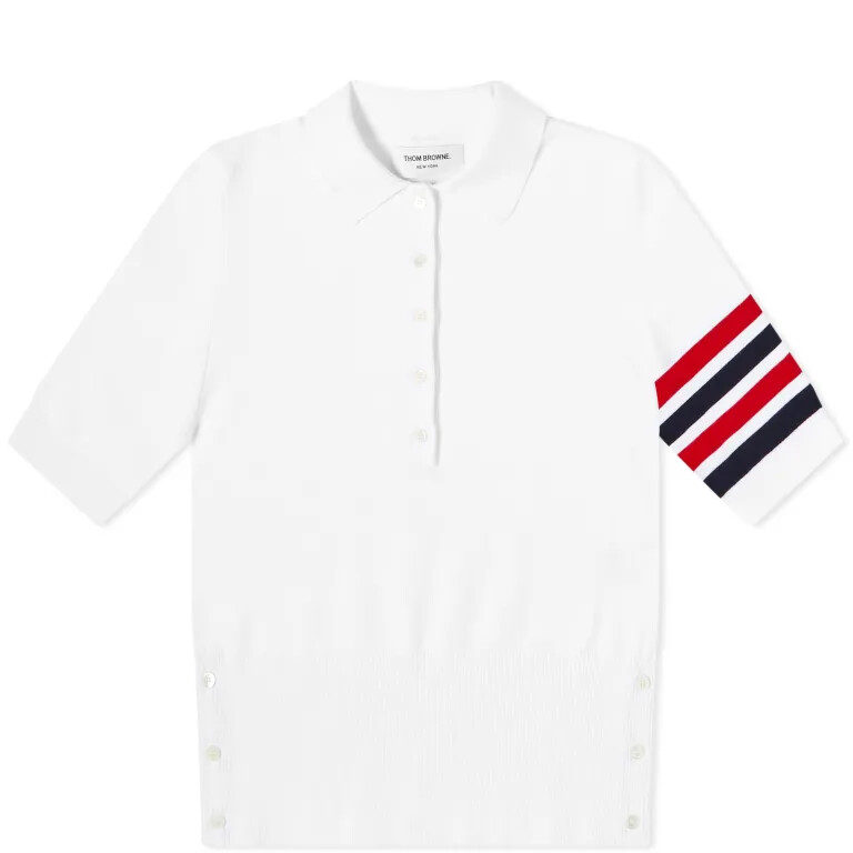 

Поло Thom Browne 4 Bar, белый