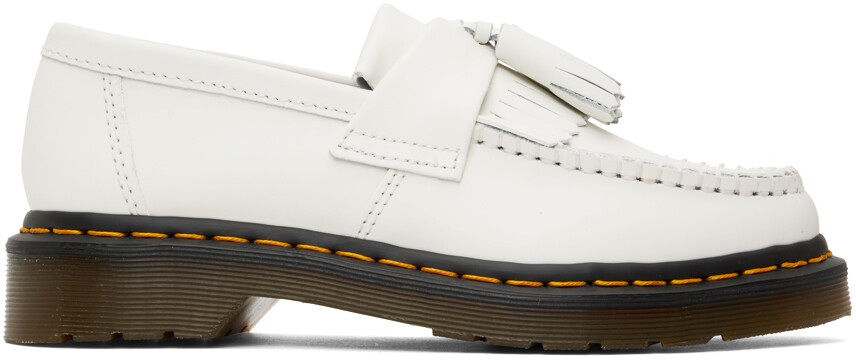 

Белые лоферы Adrian Dr. Martens, Белый