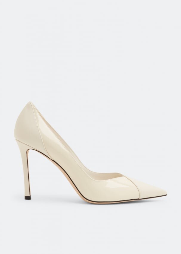 Туфли JIMMY CHOO Cass 95 pumps, белый