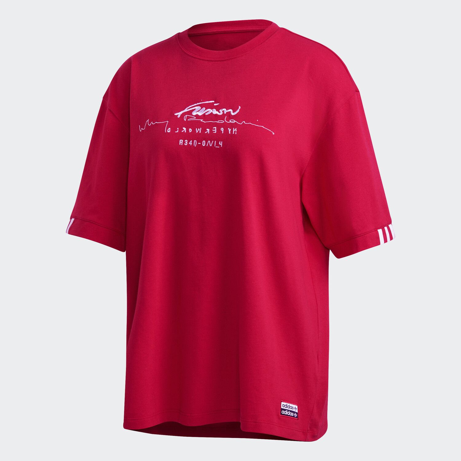 

Футболка Adidas Originals R.Y.V. Oversize, красный/белый