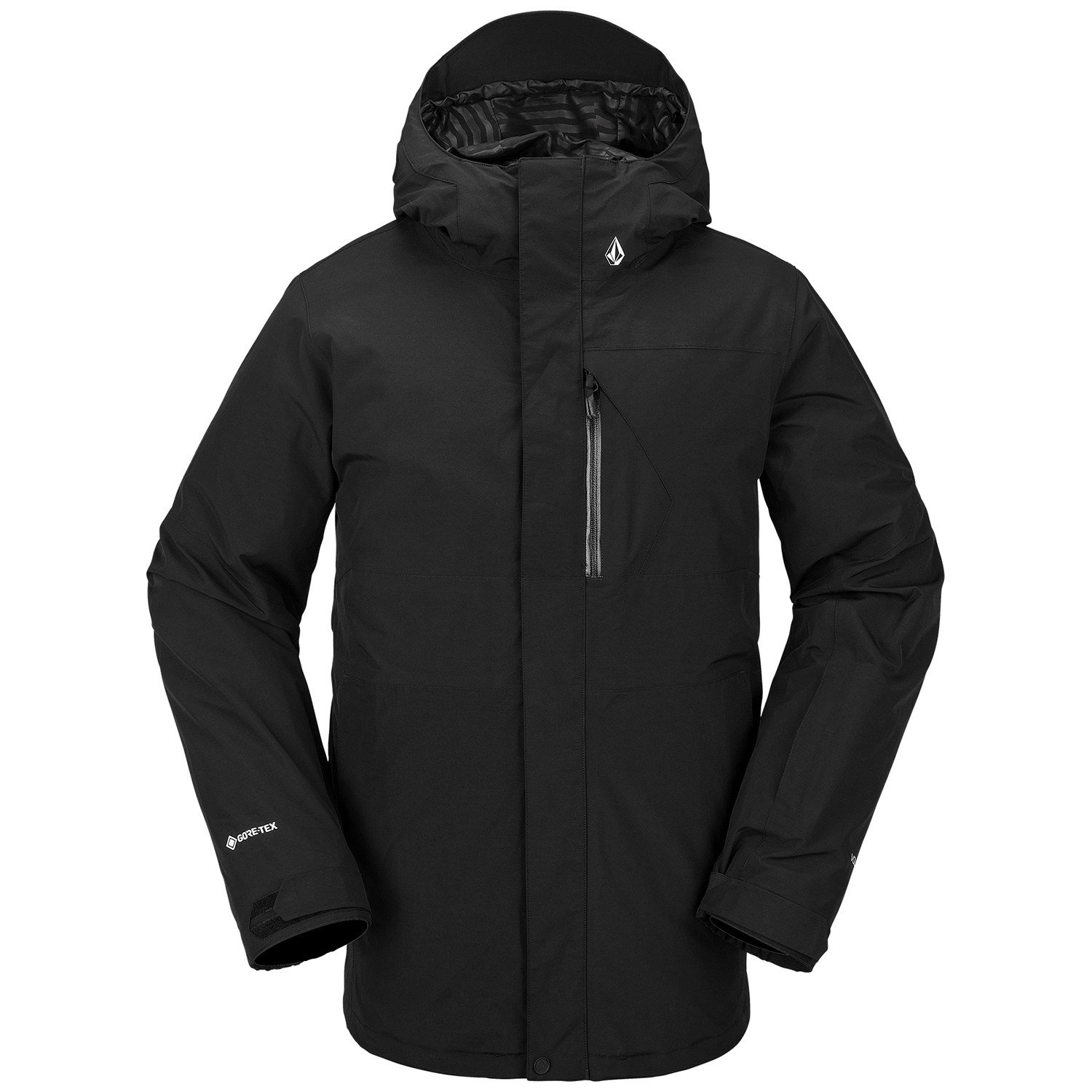 Куртка Volcom L Gore-TEX утепленная, черный куртка утепленная zara packaway черный