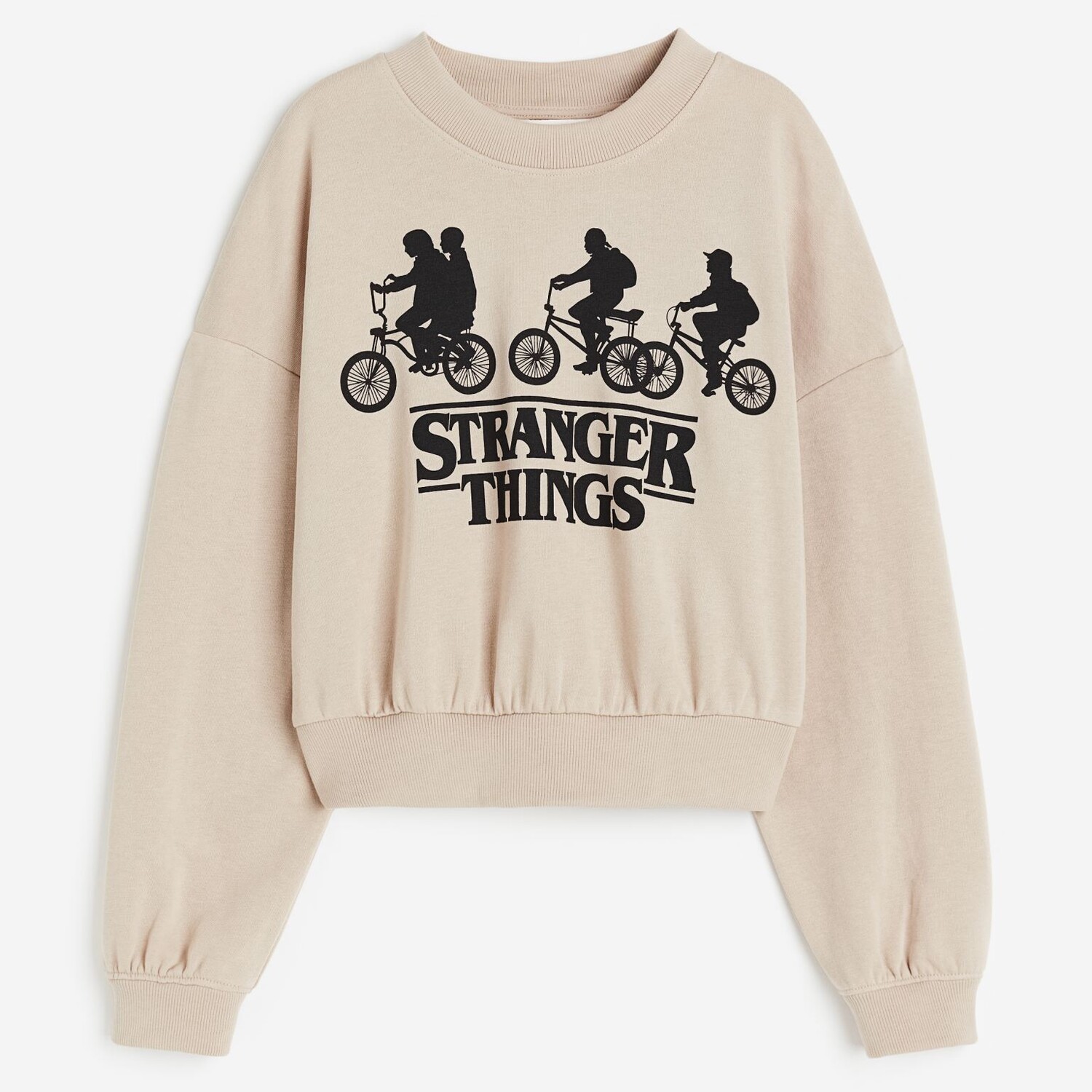 

Свитшот H&M Stranger Things Oversized, бежевый