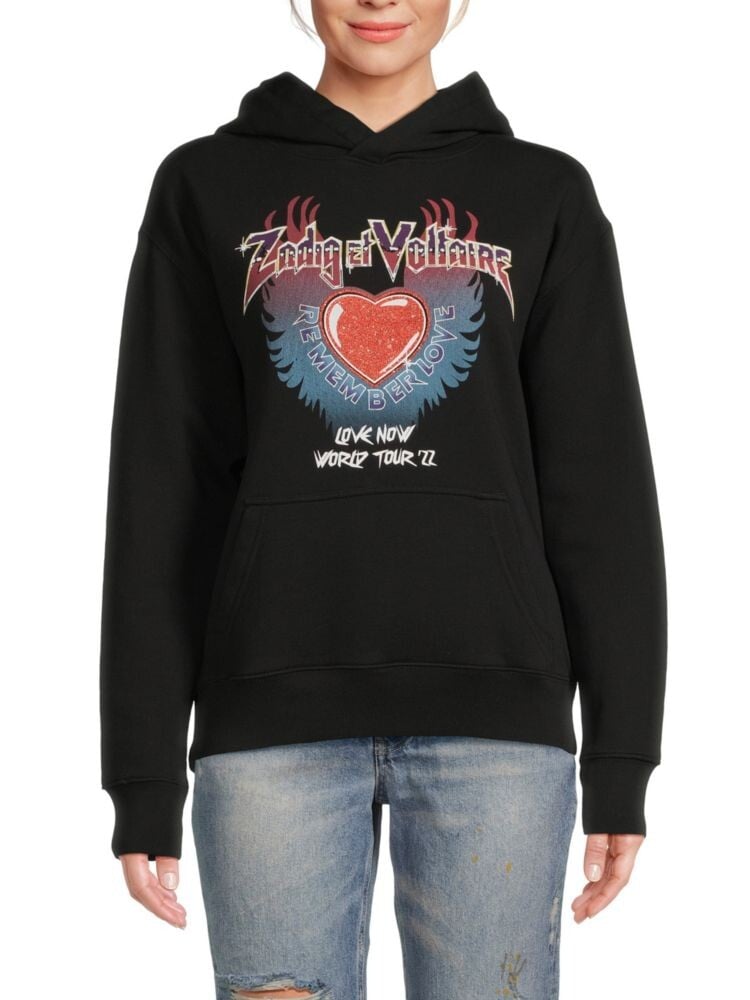 

Толстовка с рисунком Spencer Heart Zadig & Voltaire, цвет Noir