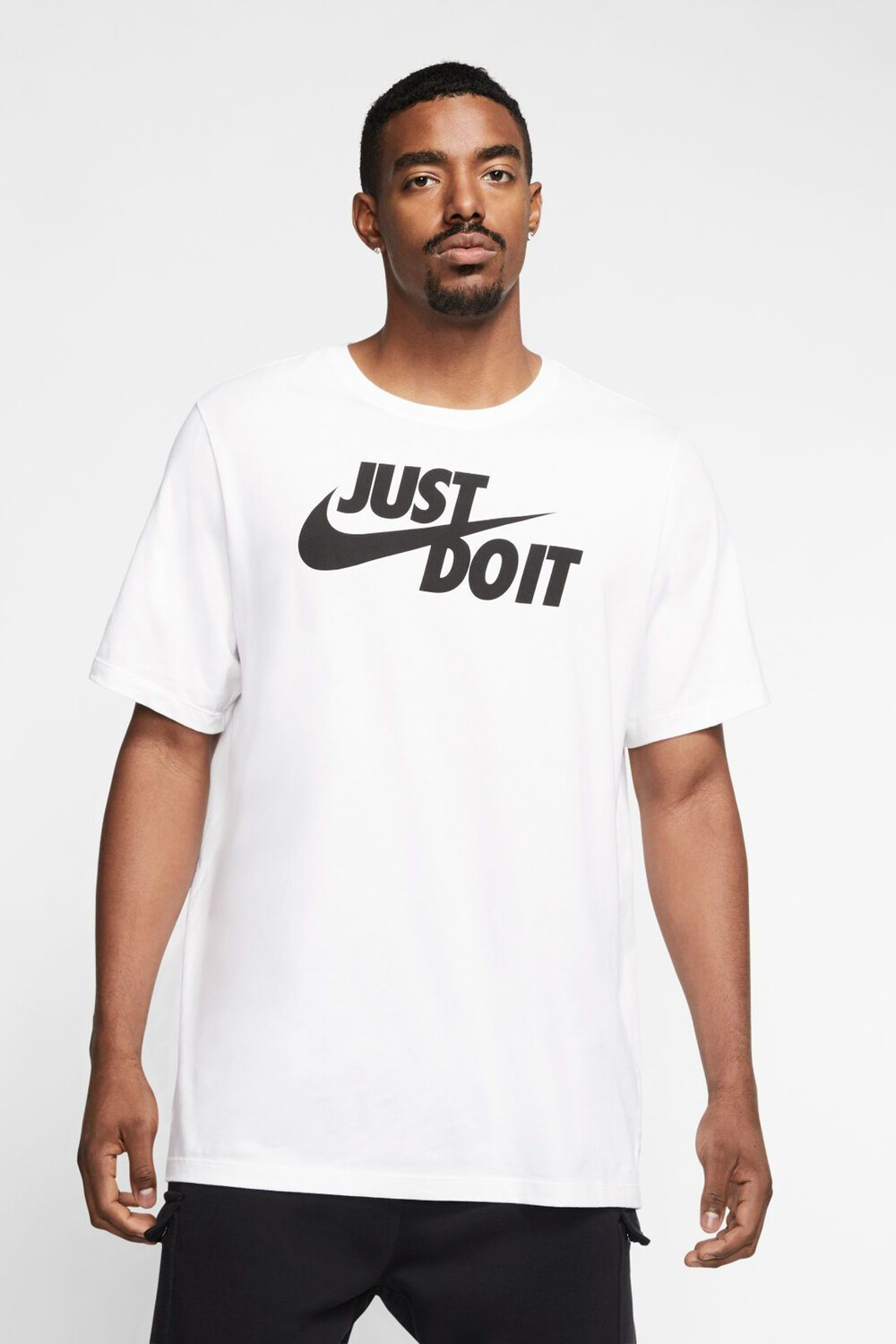 

Мужская белая футболка M Nsw Just Do It с галочкой Nike, белый