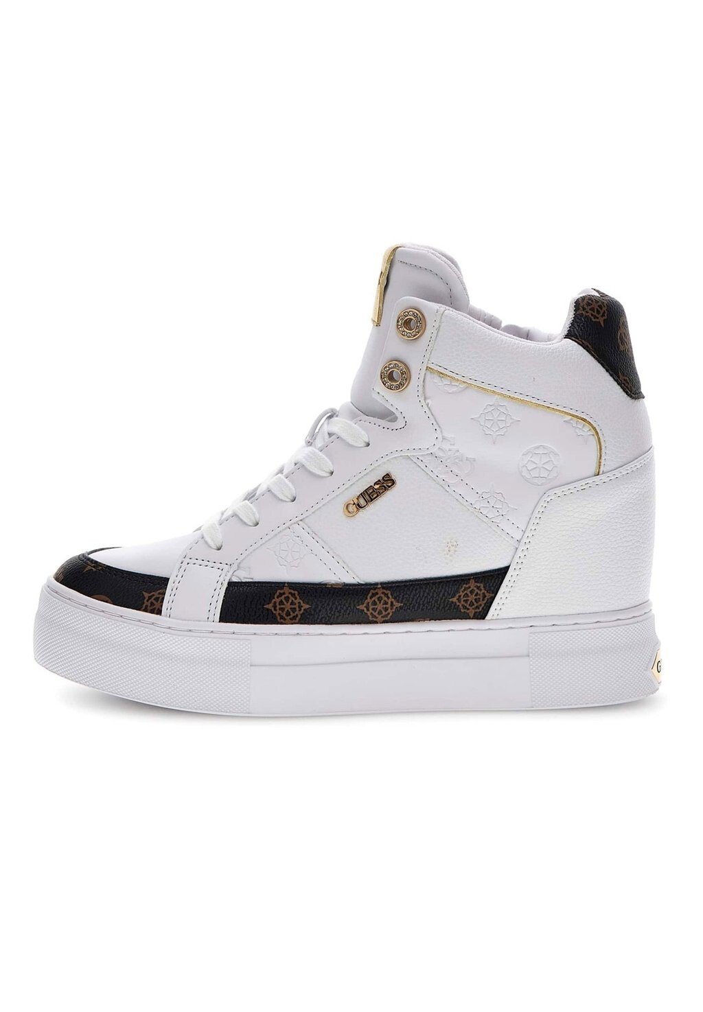 

Высокие кеды Fridan 4G Wedge Peony Logo Guess, белый