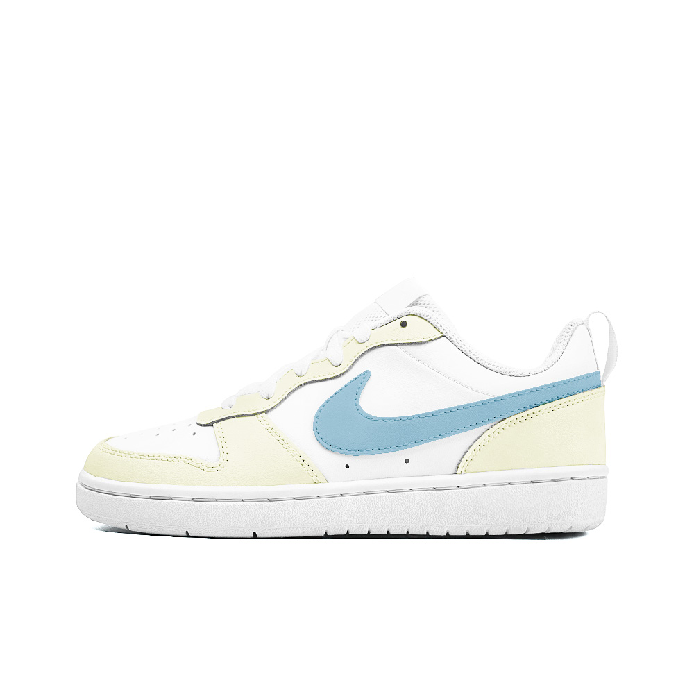 

Кроссовки Nike Court Borough Skateboarding Shoes Women's Low-top White/Blue/Yellow, светло-желтый