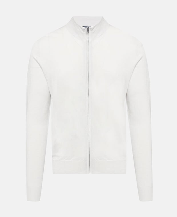 

Кардиган из шерсти мериноса Hackett London, цвет Greige