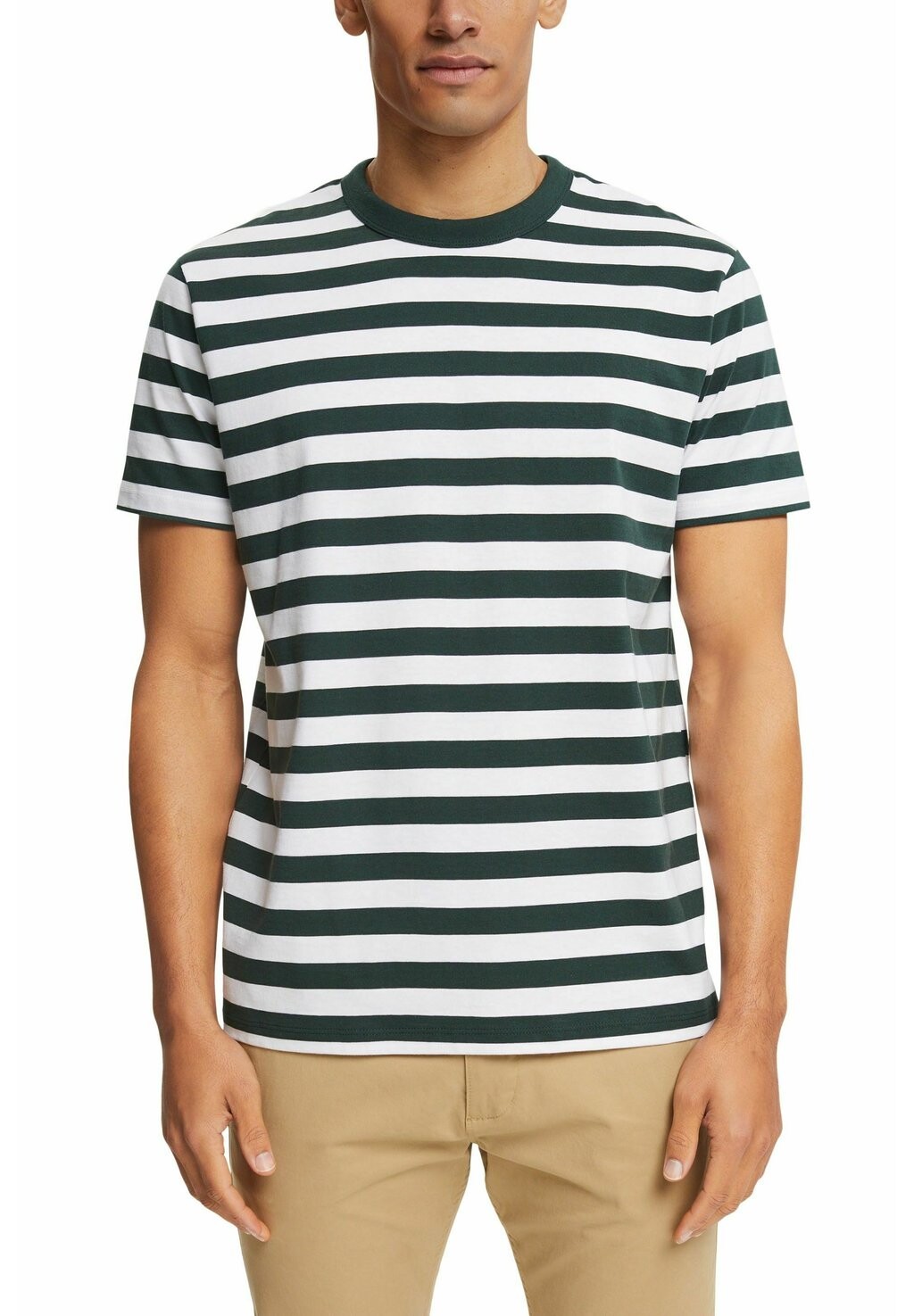 

Футболка с принтом GESTREIFTES MIT RUNDHALSAUSSCHNITT Esprit, цвет dark teal green