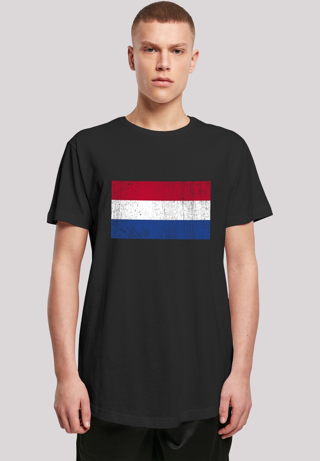

Футболка с принтом NETHERLANDS HOLLAND FLAGGE DISTRESSED F4NT4STIC, цвет schwarz