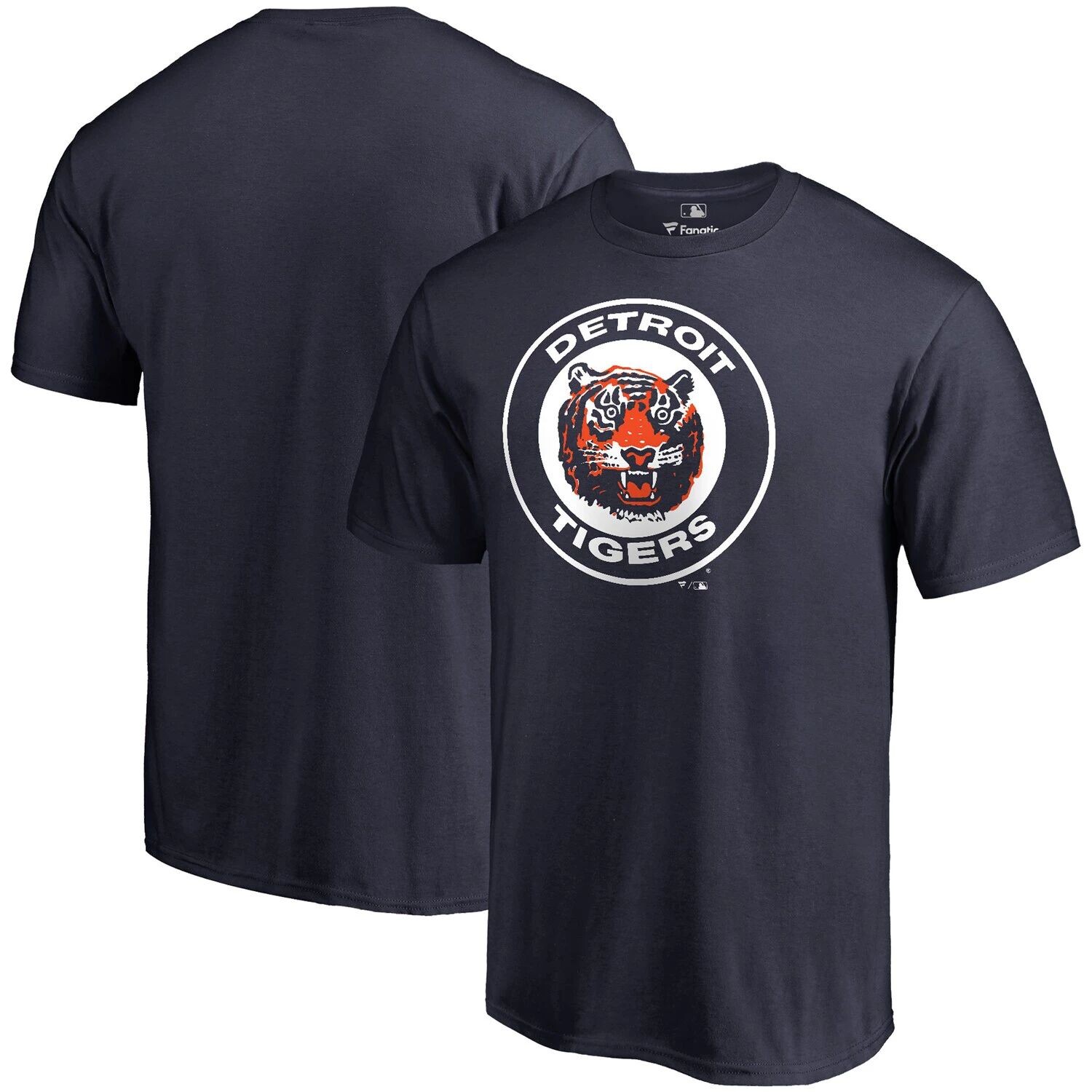 

Мужская темно-синяя футболка с логотипом Fanatics Detroit Tigers Huntington, Синий