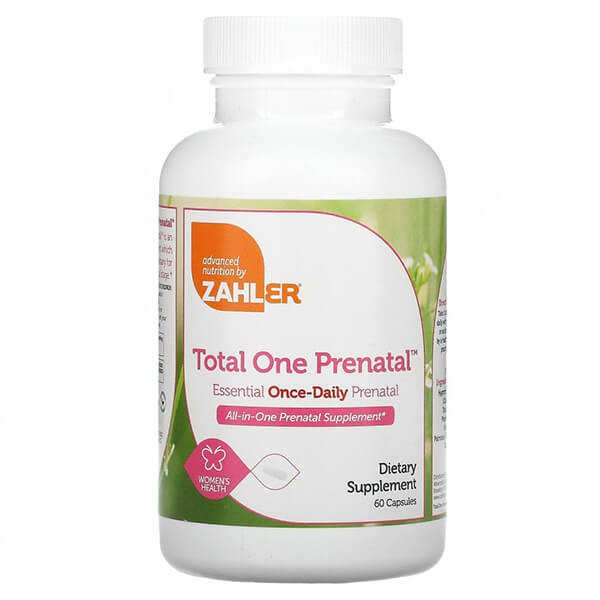 zahler метилфолат 60 капсул Total One Prenatal Zahler, 60 капсул