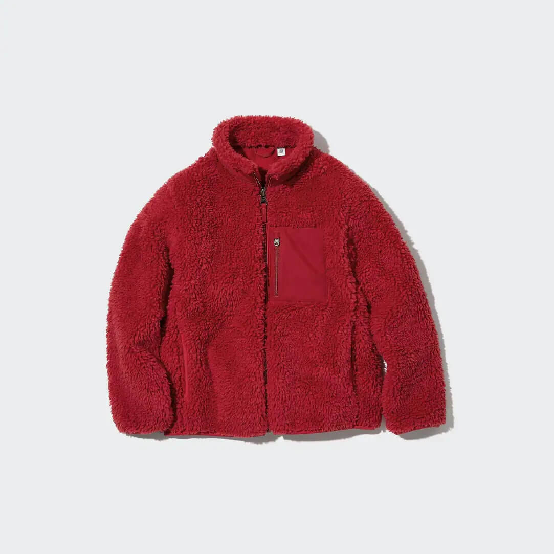 

Детский жакет Uniqlo Windproof Fleece Jacket, красный