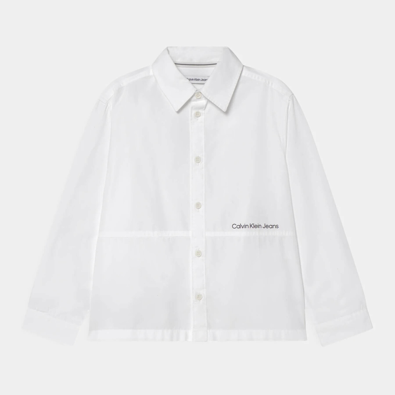 

Рубашка для мальчика Calvin Klein Jeans Mini Logo Tape, белый