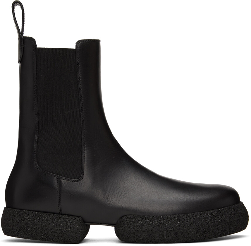 

Черные ботинки челси на платформе Dries Van Noten, Черный