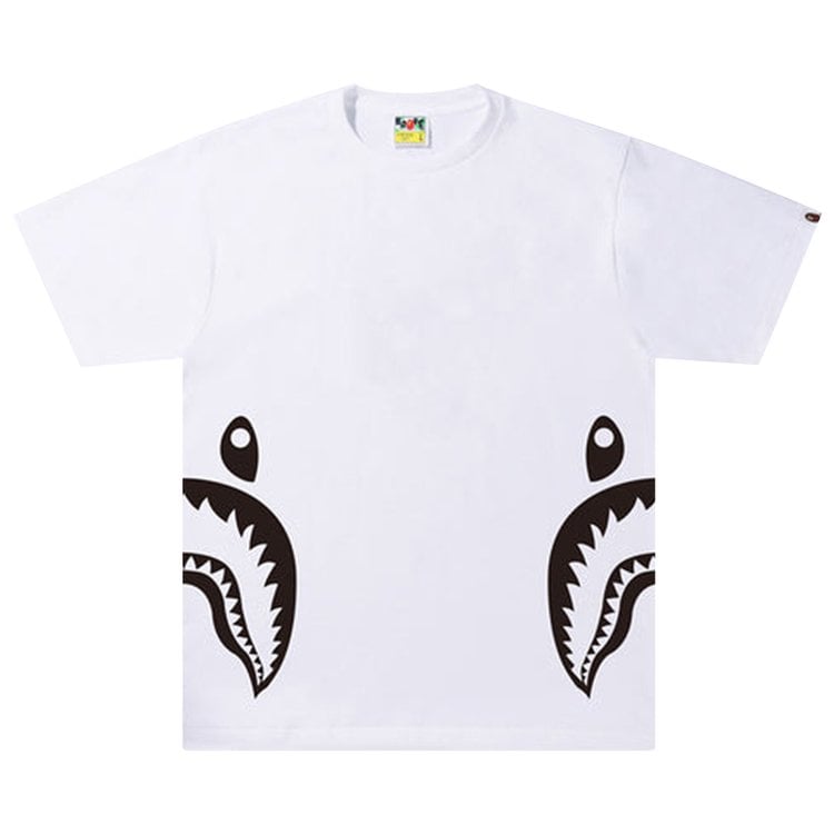 

Футболка BAPE Bicolor Side Shark Tee 'White', белый