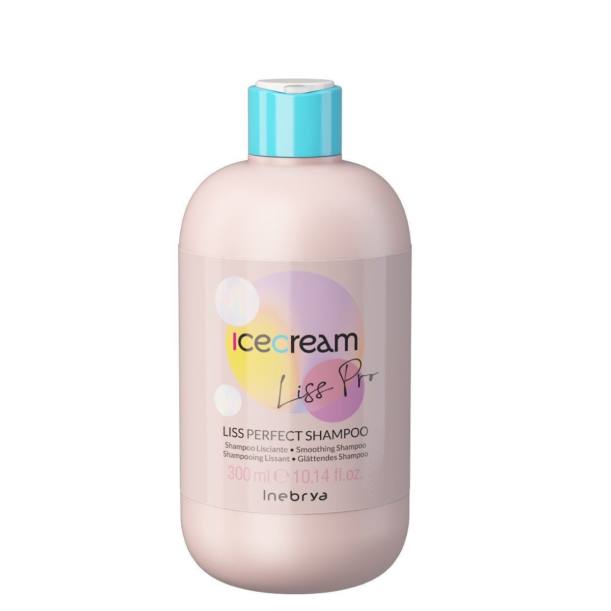 Inebrya Разглаживающий шампунь Ice Cream Liss-Pro 300мл шампунь для волос розовый бриллиант 400 мл aromako женский шампунь блеск и гладкость для вьющихся и непослушных волос