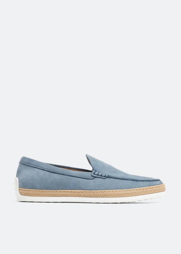 Лоферы TOD'S Suede slip-on loafers, синий лоферы tod s suede loafers синий