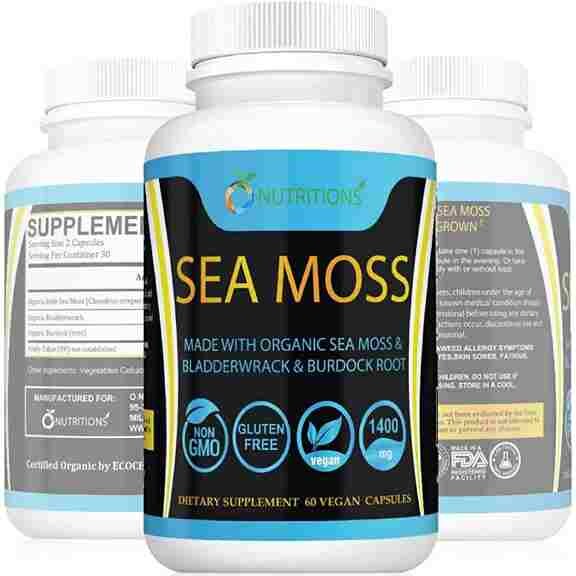 

Комплекс с морским мхом O Nutritions Organic Sea Moss, 60 капсул