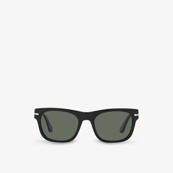 PO3269S солнцезащитные очки прямоугольной формы из ацетата Persol, черный