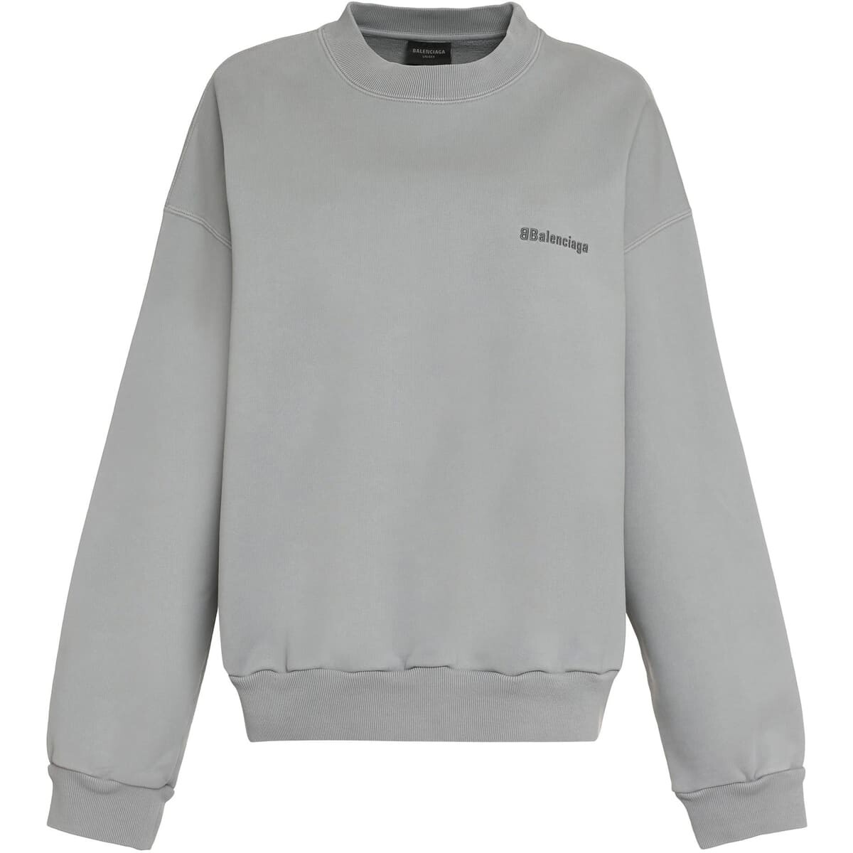 

Свитшот Balenciaga Cotton Crew-neck, серый