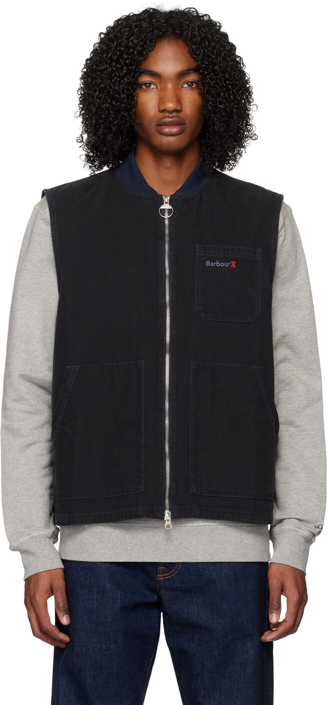 

Темно-синий оловянный жилет Barbour