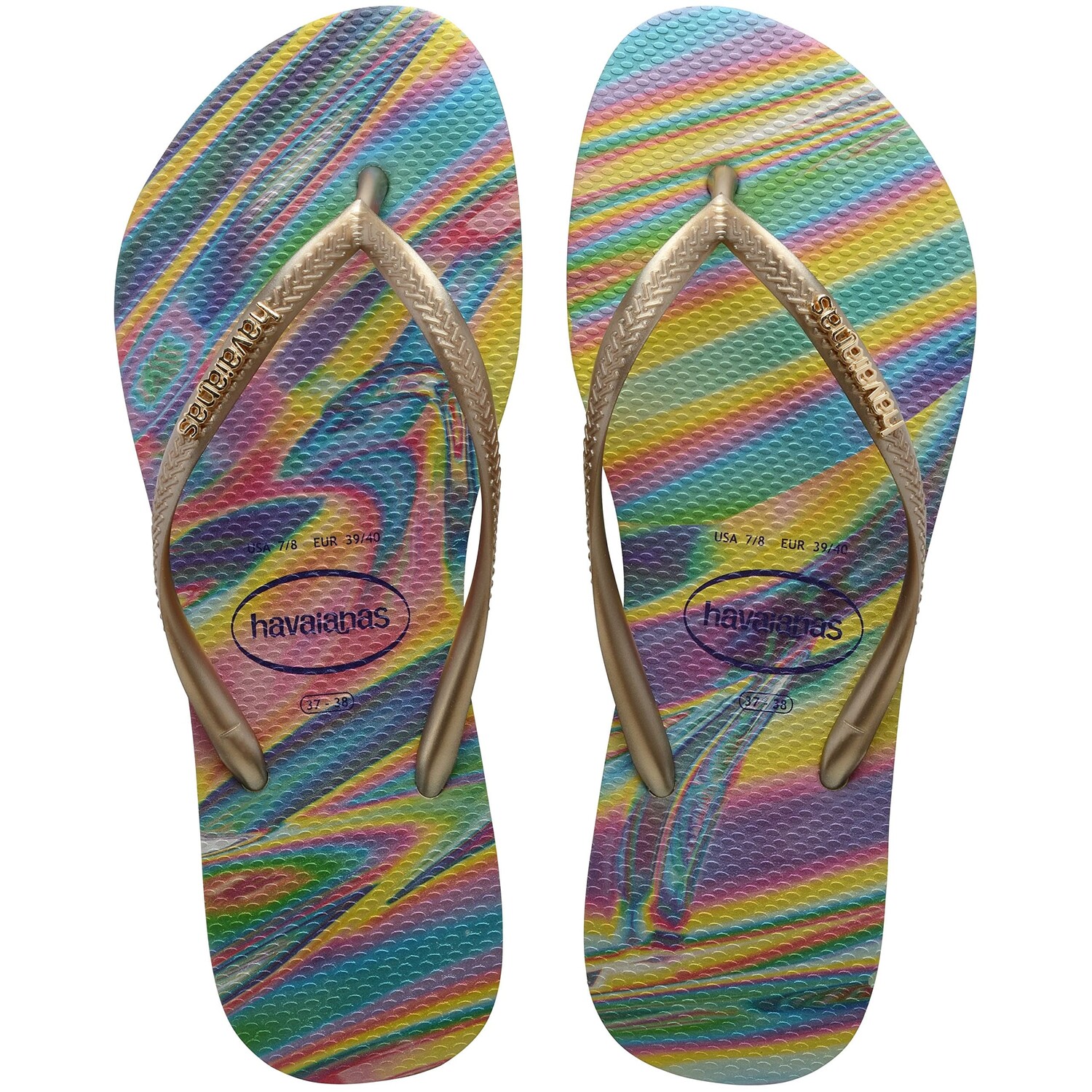 

Сандалии Havaianas, Slim Iridescent Flip Flop Sandal