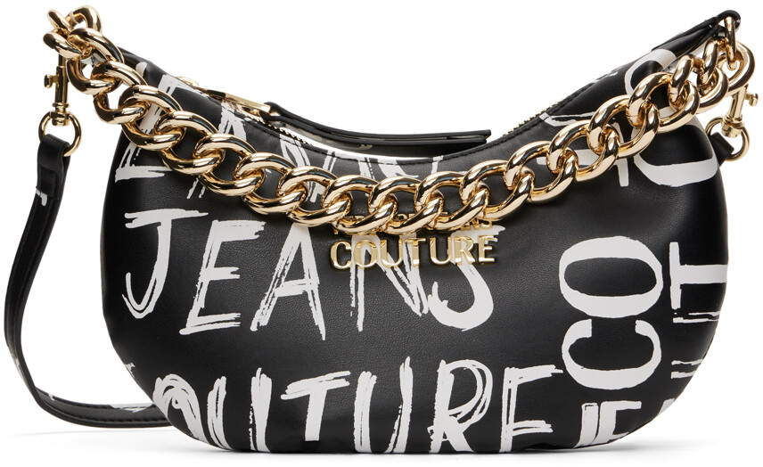 

Черная сумка через плечо с принтом Versace Jeans Couture, Черный