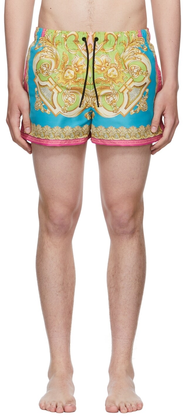 

Разноцветные шорты для плавания из полиэстера Versace Underwear