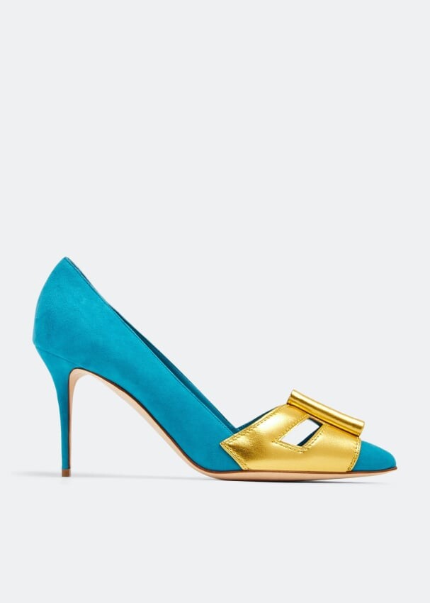 

Туфли MANOLO BLAHNIK Ibriona suede pumps, синий