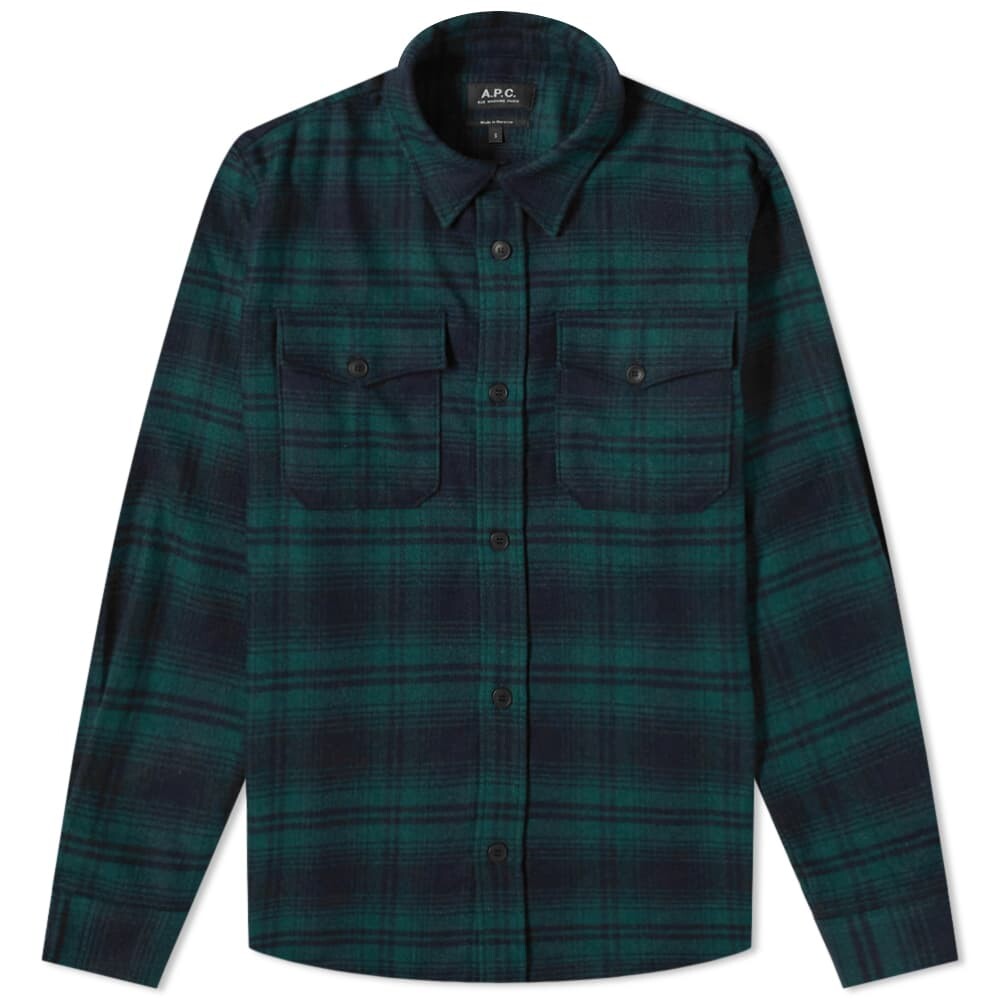 

Рубашка A.P.C. Leo Wool Check Overshirt