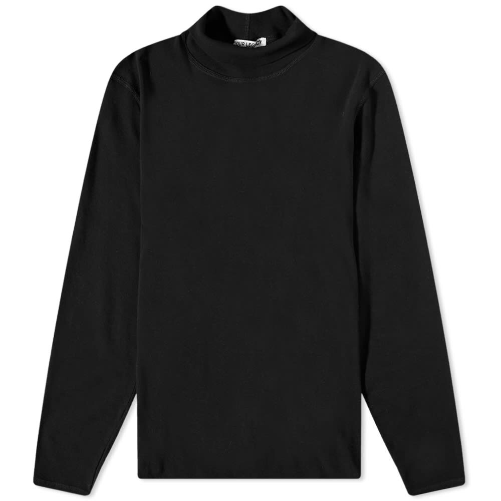 

Футболка Our Legacy Long Sleeve Bend Turtleneck Tee, Черный
