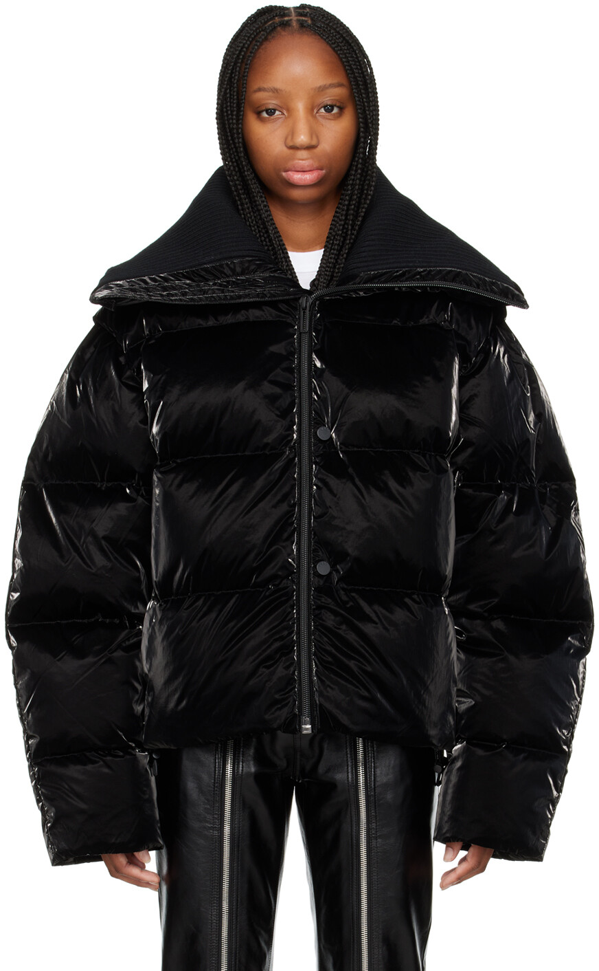 

Эксклюзивный черный пуховик SSENSE 'The Ultimate Puffer' 032c