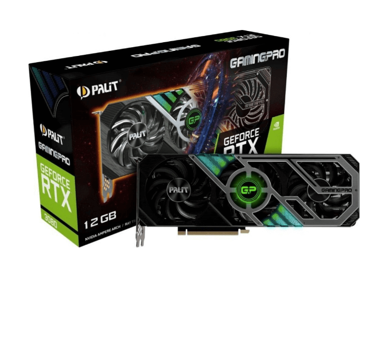 Видеокарта Palit GeForce RTX 3080 GamingPro (LHR), 12Gb NED3080019KB-132AA - фото