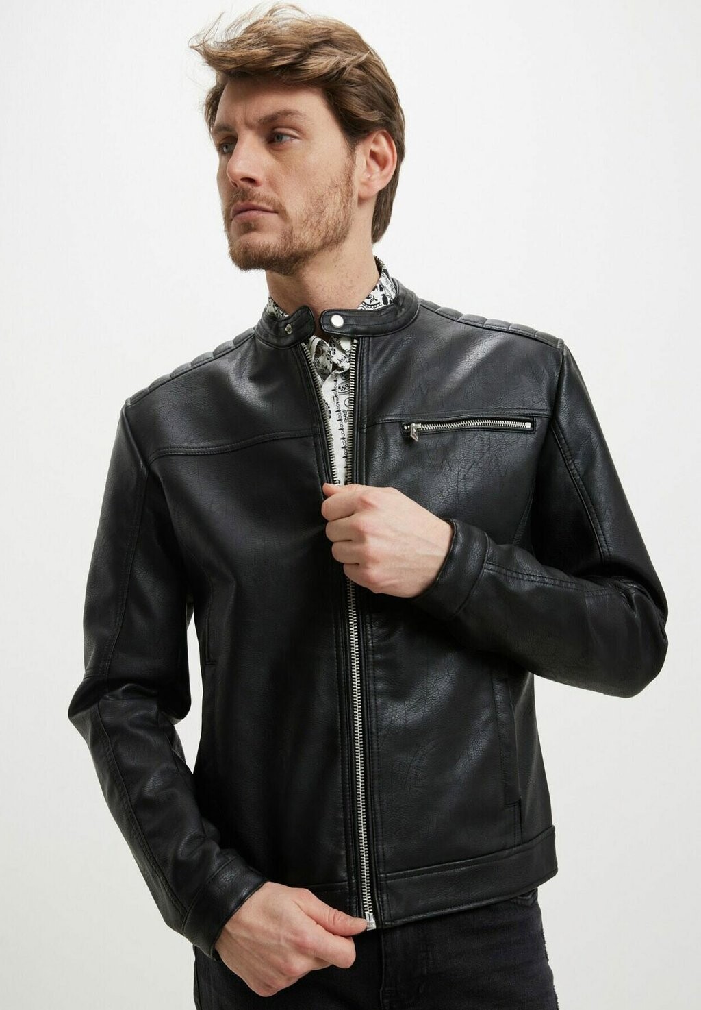 

Куртка из искусственной кожи Biker Calliope, черный