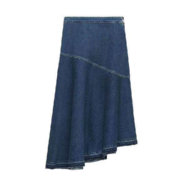 Юбка Zara ZW Denim, темно-синий