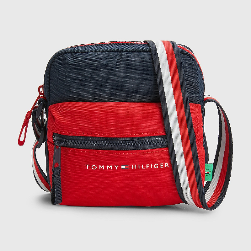 

Сумка Tommy Hilfiger Kids' Logo Crossbody, красный/темно-синий