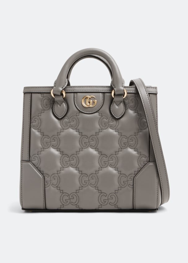 

Сумка GUCCI GG matelassé mini top handle bag, серый