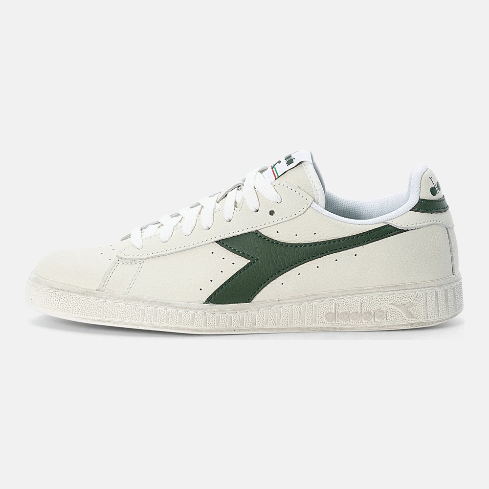 Кроссовки Diadora Game Waxed Unisex, white/fogliage - фото