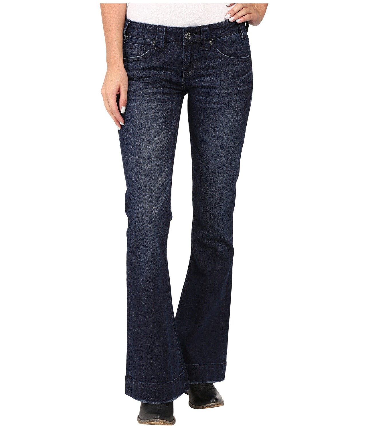 

Джинсы Rock and Roll Cowgirl, Trousers Low Rise in Dark Wash W8-8486