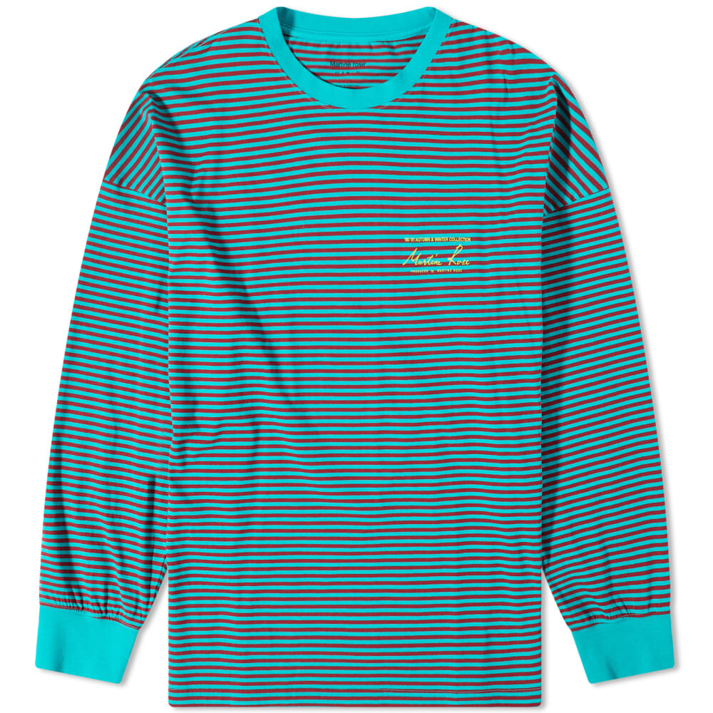 

Футболка Martine Rose Long Sleeve Oversized Stripe Tee, Синий