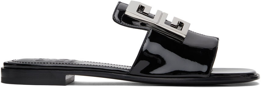 

Черные лакированные туфли без каблука 4G Givenchy