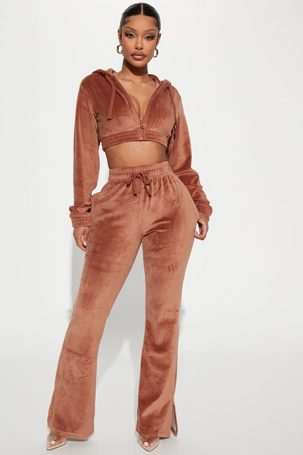 

Брюки Fashion Nova 2395SET, коричневый