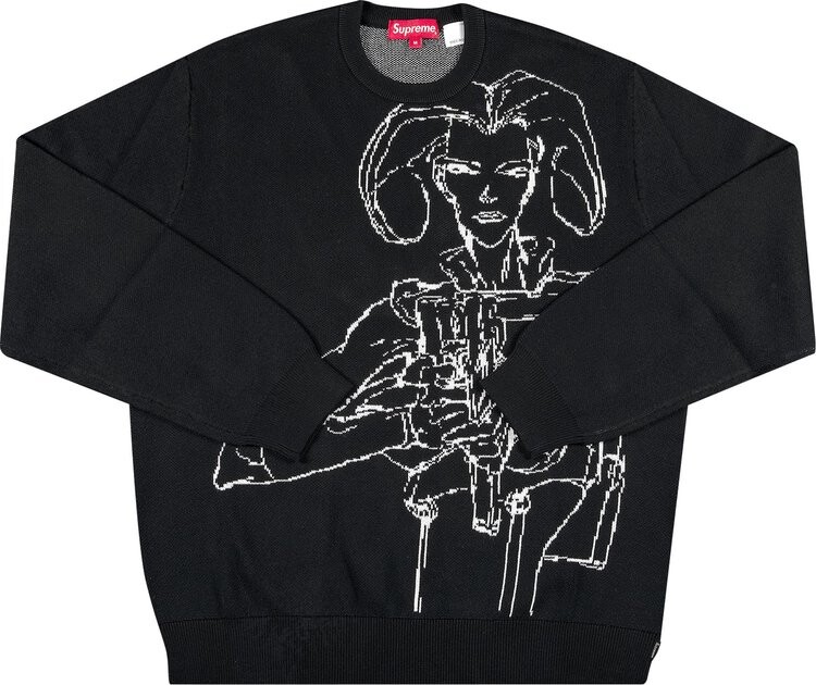 

Свитер Supreme Aeon Flux Sweater 'Black', черный
