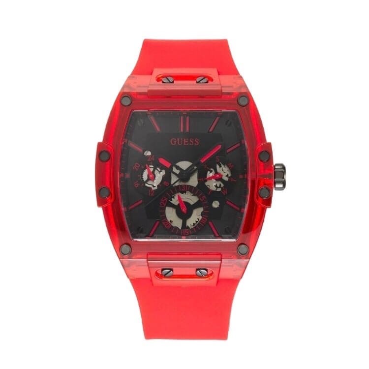 Часы наручные Guess водонепроницаемые, красный наручные часы fifa 2018 красный