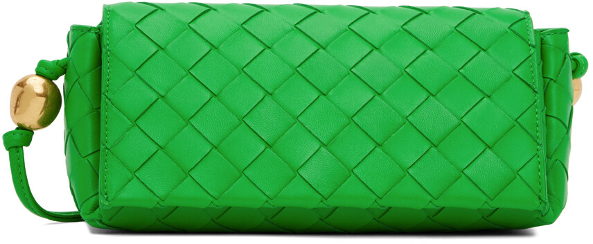 

Зеленая сумка Pouch On Strap Bottega Veneta, Зеленый