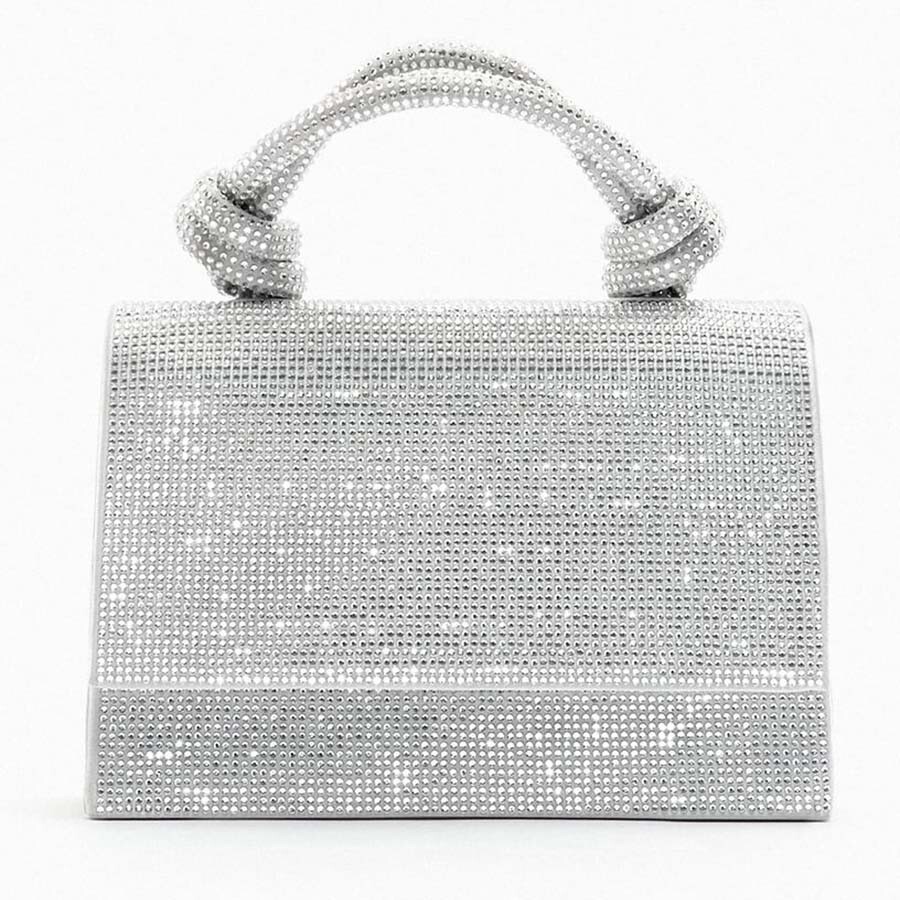 

Мини-сумка Zara Shimmery City, серебристый