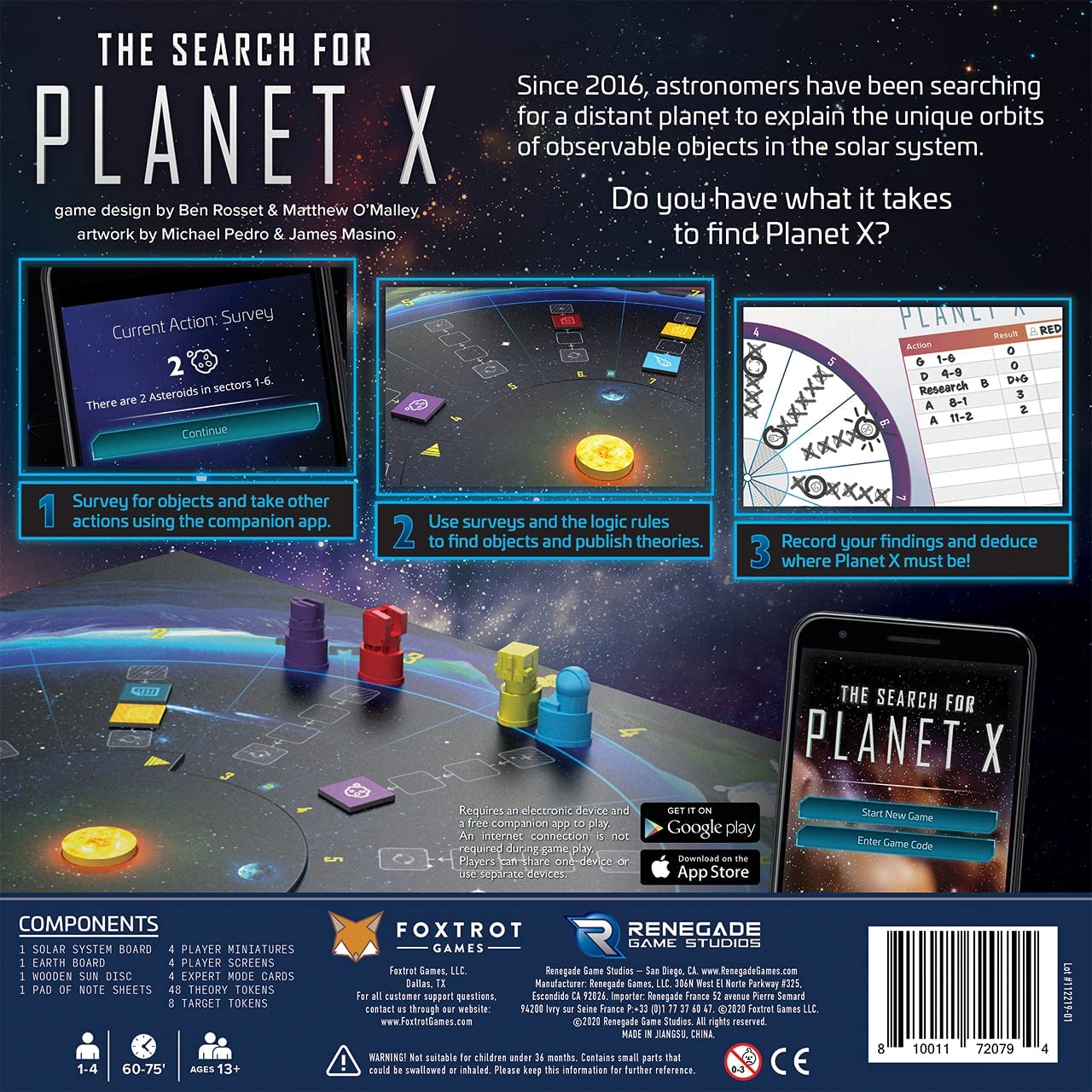 Настольная игра Renegade Game Studios: The Search For Planet X – купить с  доставкой из-за рубежа через платформу «CDEK.Shopping»