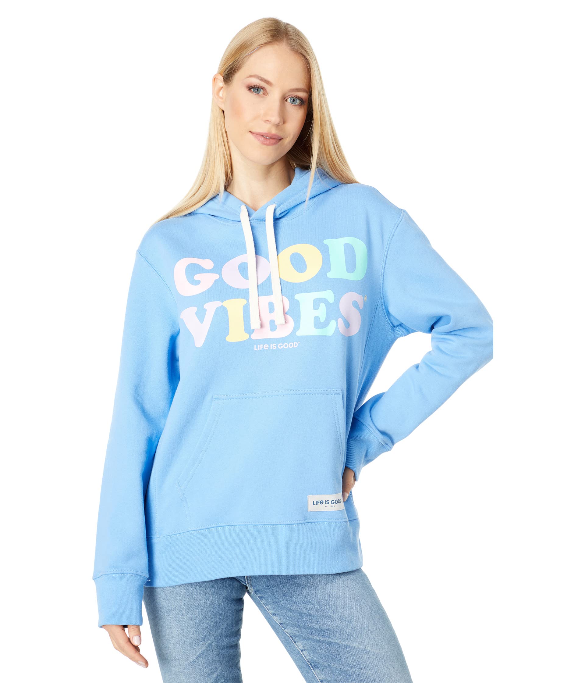 Худи Life is Good, Good Vibes Simply True Pullover Top
