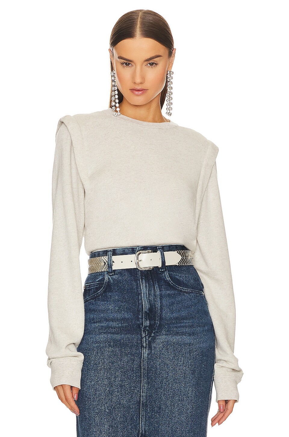 

Толстовка Isabel Marant Etoile Masson, экрю
