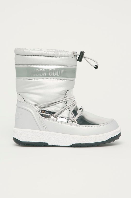 

Мягкие детские зимние ботинки. Moon Boot, серебро